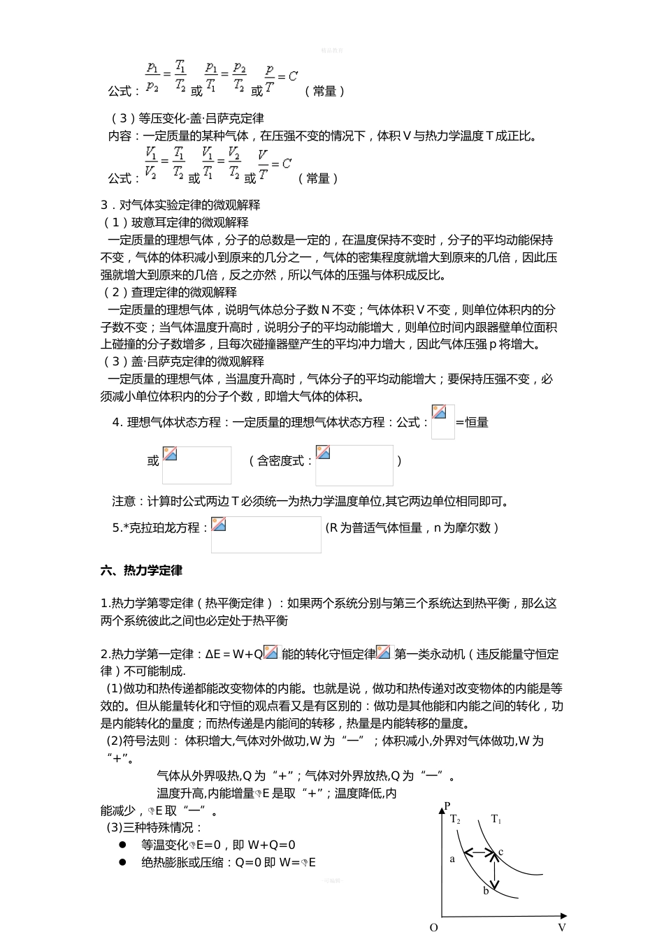 高中物理3-3热学知'识点归纳(好用)_第5页