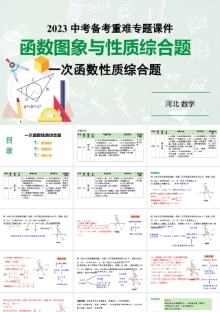 2024 河北数学中考备考重难专题：一次函数图象与性质（课件）.pptx