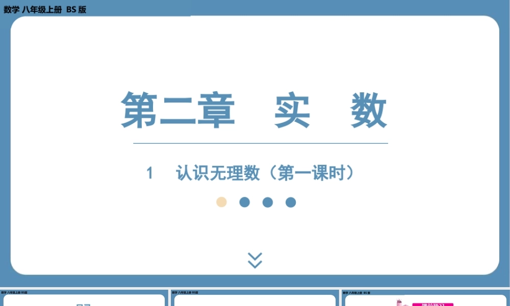 2024-2025学年度北师版八上数学2.1认识无理数(第一课时)【课件】.pptx