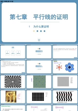 2024-2025学年度北师版八上数学7.1为什么要证明【课件】.pptx