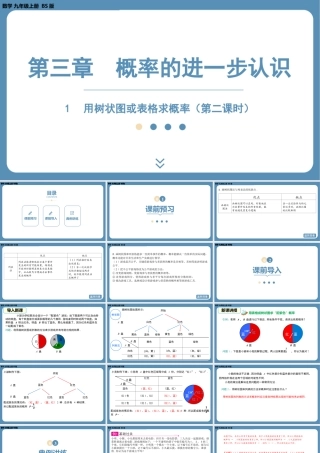 2024-2025学年度北师版九上数学3.1用树状图或表格求概率（第二课时）【课件】.pptx