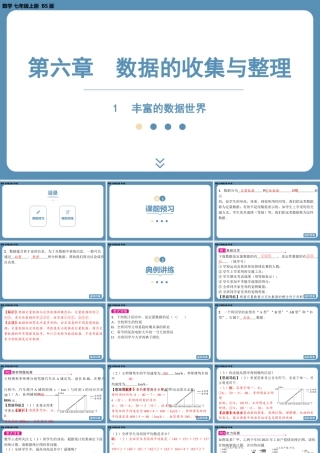 2024-2025学年度北师版七上数学6.1丰富的数据世界【课件】.pptx