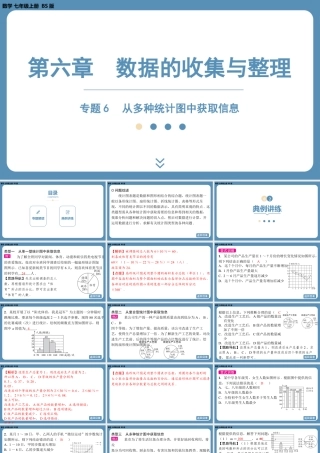 2024-2025学年度北师版七上数学-专题6-从多种统计图中获取信息【课件】.pptx