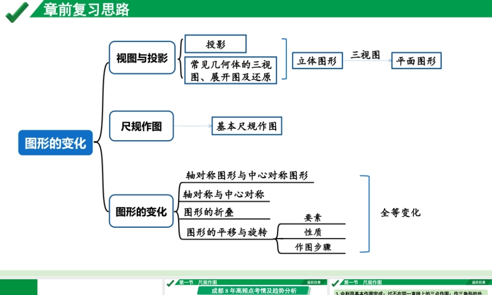 2024成都中考数学第一轮专题复习之第七章 第一节 尺规作图 教学课件.pptx