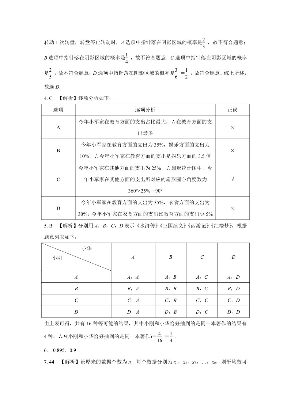 2024成都中考数学复习逆袭卷诊断小卷十五 (含详细解析).pdf_第5页