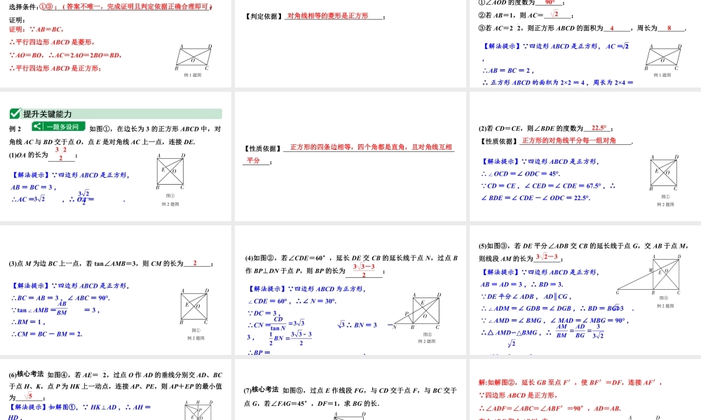 2024贵阳中考数学一轮中考题型研究 第24讲 正方形(课件).pptx
