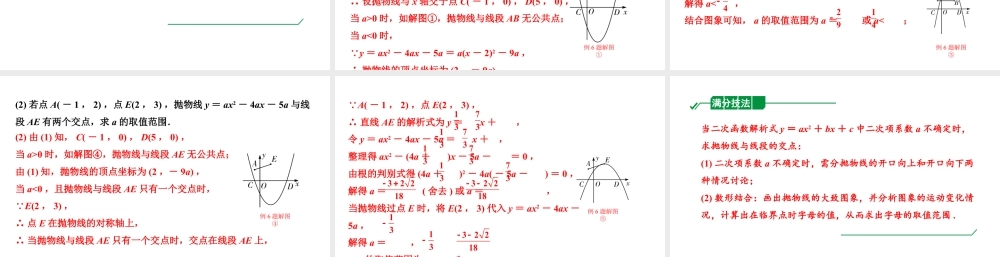 2024贵州中考数学一轮知识点复习 第17讲 二次函数性质综合题（课件）.pptx