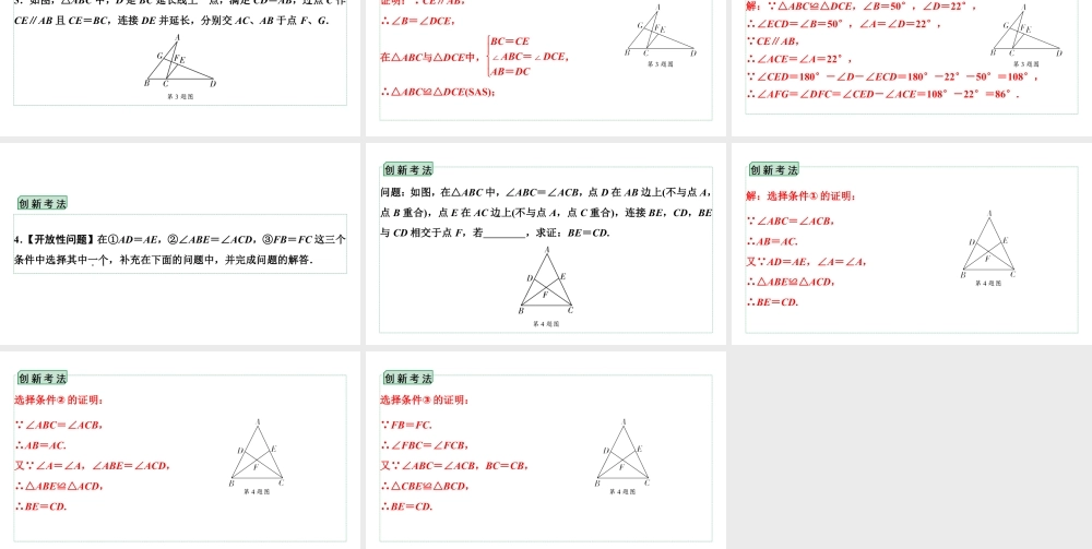 2024海南中考数学二轮重点专题研究 第18课时 全等三角形(课件).pptx