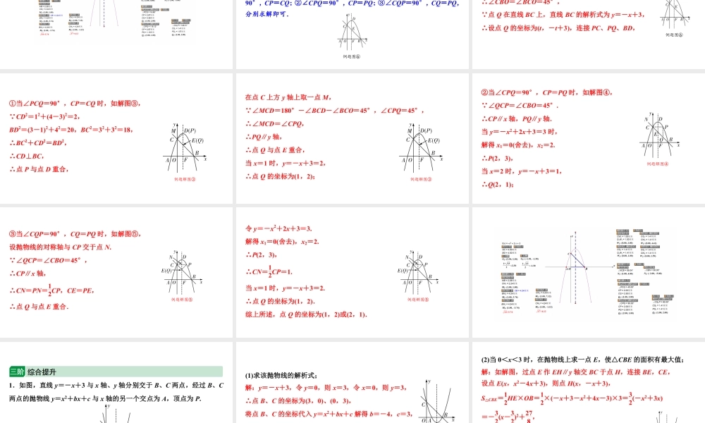 2024海南中考数学二轮重点专题研究 微专题 二次函数与特殊三角形问题（课件）.pptx