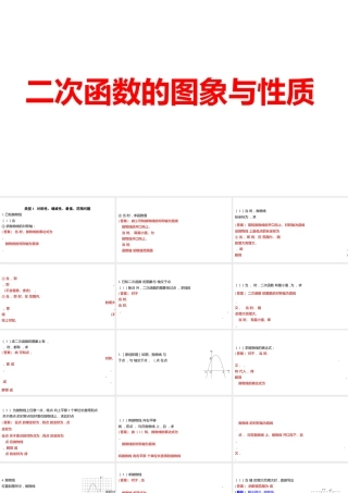 2024河南中考数学微专题复习  二次函数的图象与性质 课件.pptx