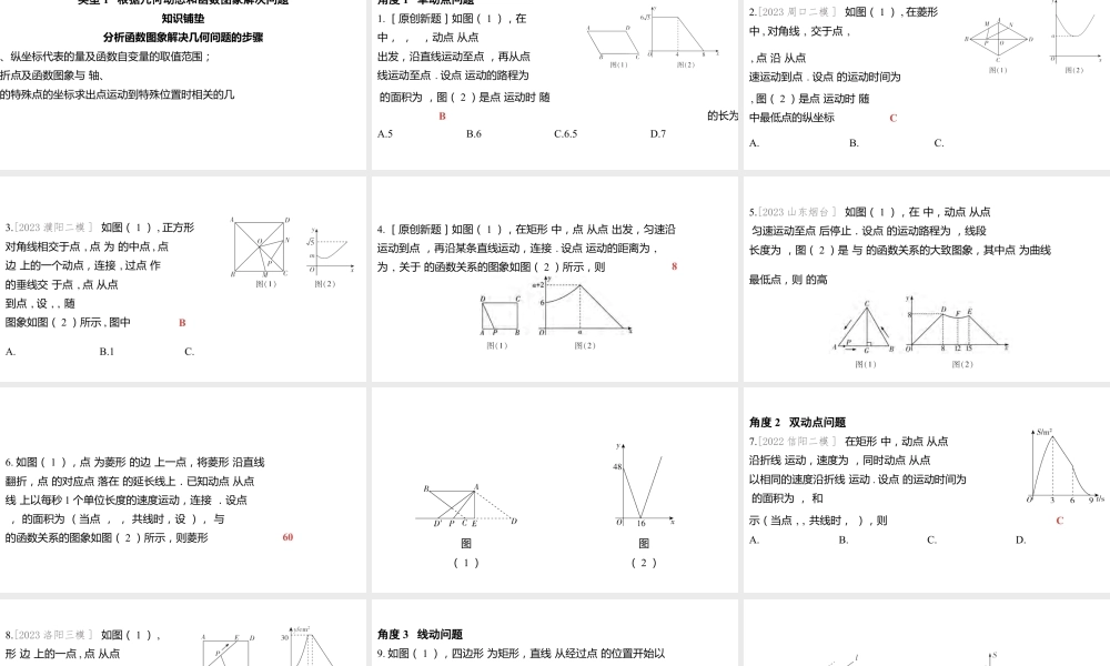 2024河南中考数学微专题复习 函数图象的分析与判断 课件.pptx