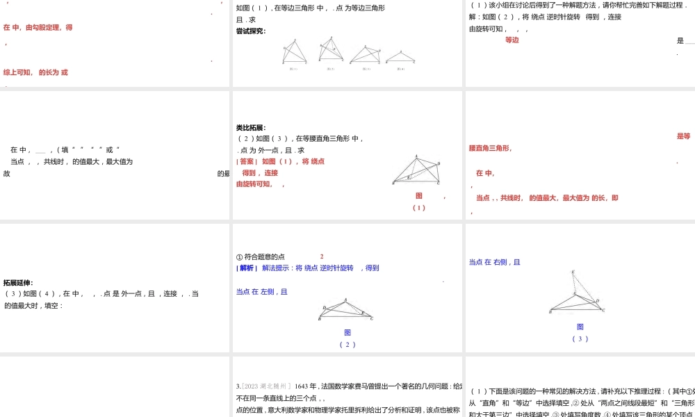 2024河南中考数学微专题复习 几何探究题 课件.pptx
