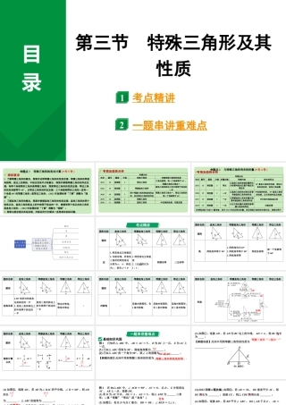 2024河南中考数学专题复习第四章 第三节 特殊三角形及其性质 课件.pptx