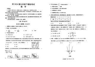 2024年四川省成都市青羊区九年级中考二诊模拟考试数学试题 （含答案）.pdf