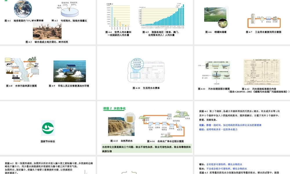 2024成都中考化学复习“四清”回归教材04第四单元自然界的水 课件.pptx