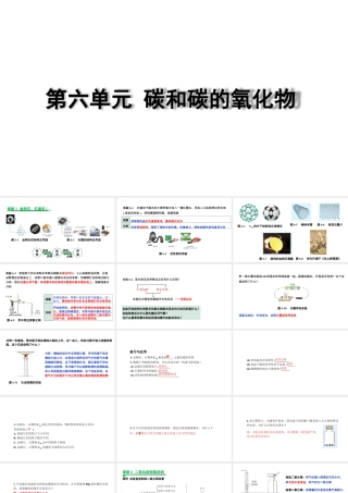 2024成都中考化学复习“四清”回归教材06第六单元碳和碳的氧化物 课件.pptx