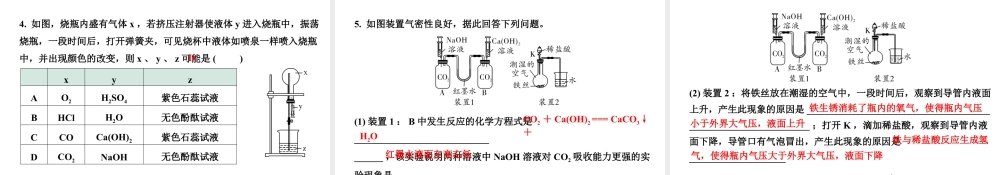 2024福建中考化学二轮中考题型研究 专题十六 横向实验分类练(课件).pptx