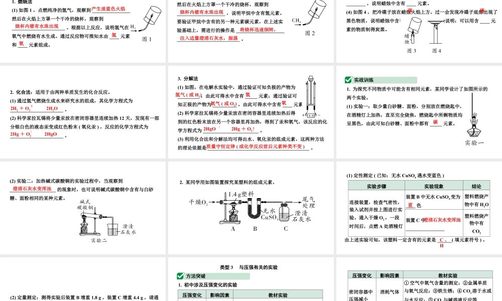 2024海南中考化学二轮重点专题突破 专题一 横向实验归类练(课件).pptx