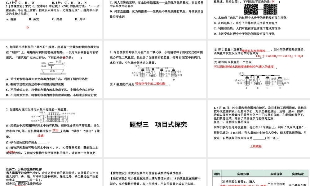 2024海南中考化学三轮冲刺系列 全国视野创新题型推荐(课件).ppt