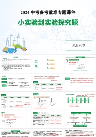 2024河北化学中考备考重难专题：小实验到实验探究题（课件）.pptx