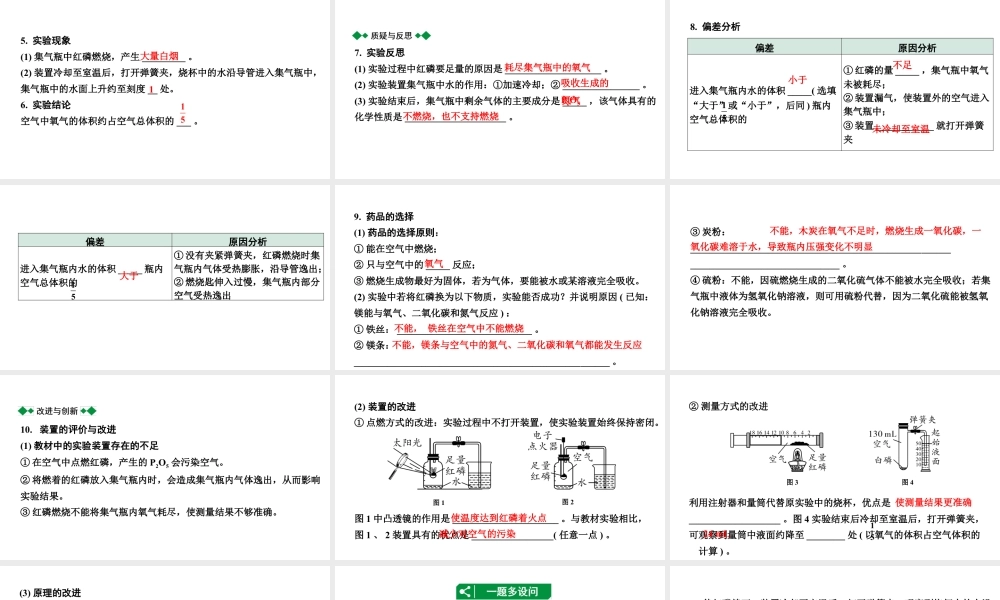 2024江苏中考化学二轮中考考点研究 第6讲 空气 氧气(课件).pptx