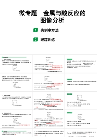 2024江苏中考化学二轮中考考点研究 微专题 金属与酸反应的图像分析（课件）.pptx
