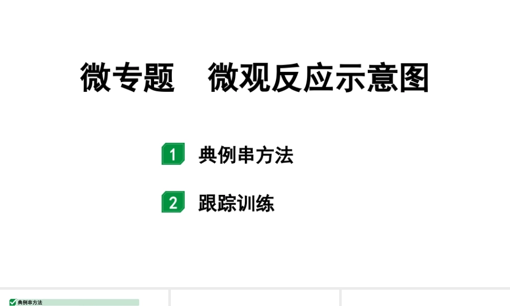 2024江苏中考化学二轮中考考点研究 微专题 微观反应示意图 (课件).pptx