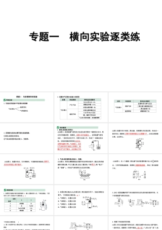 2024辽宁中考化学二轮重点专题研究 专题一  横向实验逐类练（课件）.pptx