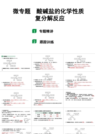 2024宁夏中考化学二轮重点专题突破 微专题 酸碱盐的化学性质  复分解反应（课件）.ppt