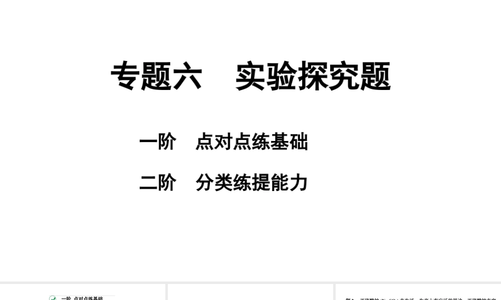 2024宁夏中考化学二轮重点专题突破 专题六 实验探究题(课件).pptx