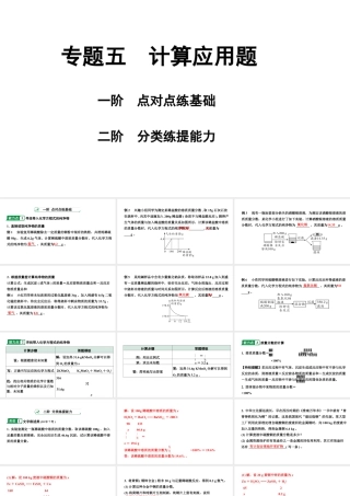 2024宁夏中考化学二轮重点专题突破 专题五 计算应用题（课件）.pptx