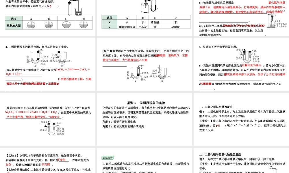 2024山东中考化学二轮中考考点研究 专题一 横向实验归类练 (课件).pptx