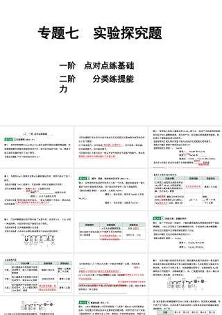 2024山东中考化学二轮重点专题突破 专题七 实验探究题（课件）.pptx