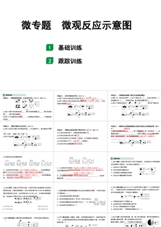 2024山东中考化学二轮专题复习 微专题 微观反应示意图（课件）.pptx