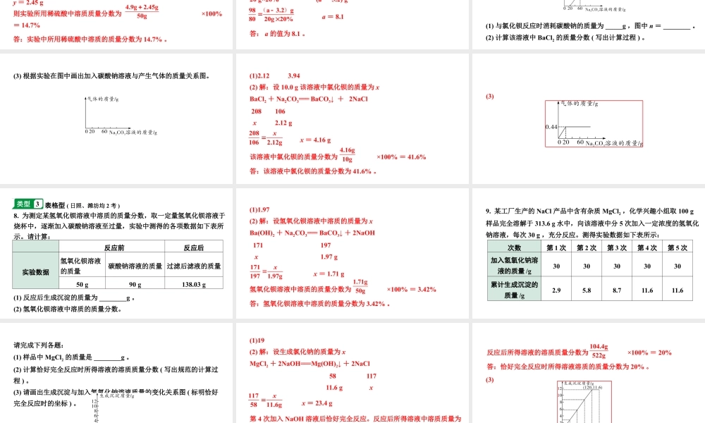 2024山东中考化学二轮专题复习 专题八 常见的化学计算（课件）.pptx