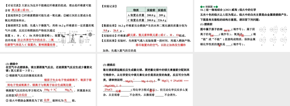 2024沈阳中考化学二轮专题突破 化学反应中的质量关系 化学方程式(课件).pptx