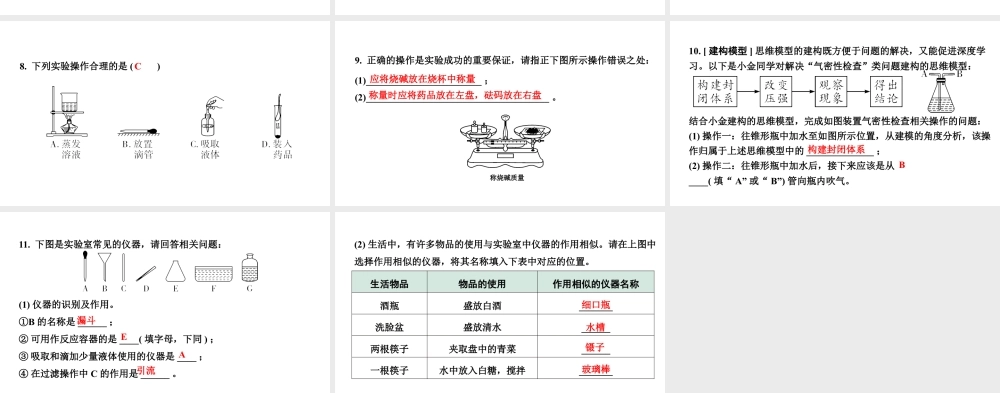2024沈阳中考化学二轮专题突破 怎样学习和研究化学(课件).pptx