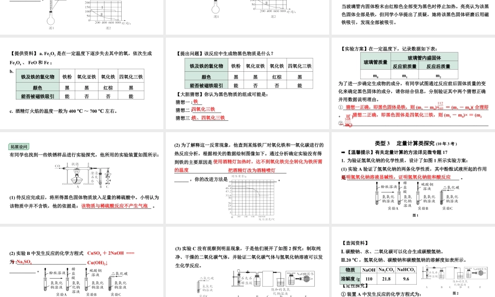 2024沈阳中考化学二轮专题突破 专题二 实验探究题(课件).pptx