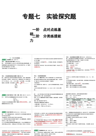 2024四川中考化学二轮复习 专题七 实验探究题（课件）.pptx