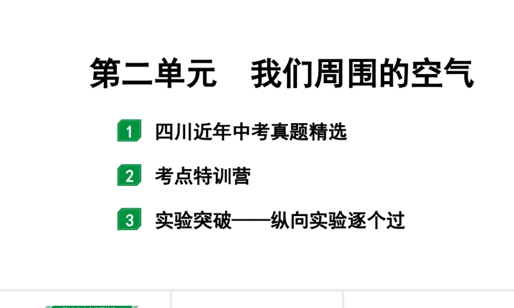 2024四川中考化学一轮复习 第二单元 我们周围的空气(课件).pptx