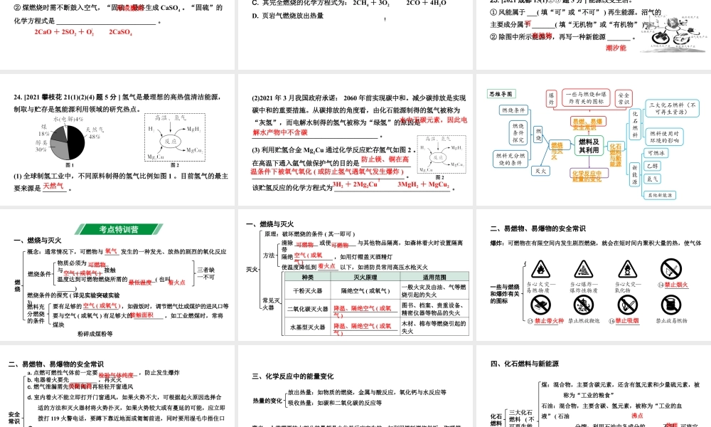2024四川中考化学一轮复习 第七单元 燃料及其利用(课件).pptx