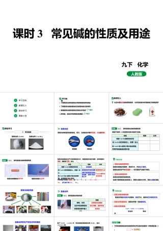 人教版九下化学 第十单元 课时3 常见碱的性质及用途 课件.pptx