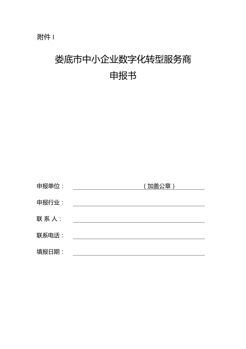 2024年娄底市第一批中小企业数字化转型服务商资料.docx_第1页